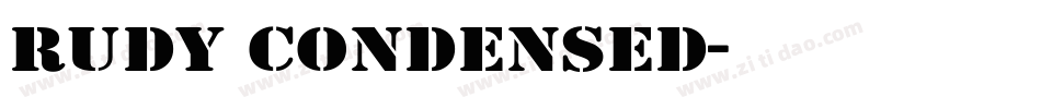 Rudy Condensed字体转换